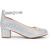 image:imageDREAM PAIRS Girls Dress Shoes Chunky High Heels Ankle Strap Party Wedding Princess Pump for Little Big KidSilver