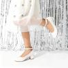 image:imageDREAM PAIRS Girls Dress Shoes Chunky High Heels Ankle Strap Party Wedding Princess Pump for Little Big KidWhite