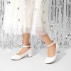 image:imageDREAM PAIRS Girls Dress Shoes Chunky High Heels Ankle Strap Party Wedding Princess Pump for Little Big KidWhite