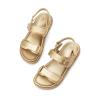 image:imageDREAM PAIRS Girls Sandals Casual Open Toe Two Adjustable Strapped Sandals with Hook and Loop for Little KidBig KidGold