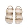 image:imageDREAM PAIRS Girls Sandals Casual Open Toe Two Adjustable Strapped Sandals with Hook and Loop for Little KidBig KidNude