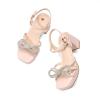 image:imageDREAM PAIRS Girls Sandals Open Toe Low Block Chunky Heels Sandals Bow Flower Party Dress Pumps Shoes for Little Big KidPink