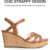 image:imageDREAM PAIRS Girls Wedge Sandals Flatform Open Toe Summer Platform Sandals Flower Wedding Party for Little KidBig KidBrown