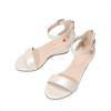 image:imageDREAM PAIRS Girls Wedge Sandals Flatform Open Toe Summer Platform Sandals Flower Wedding Party for Little KidBig KidIvory