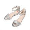 image:imageDREAM PAIRS Girls Wedge Sandals Flatform Open Toe Summer Platform Sandals Flower Wedding Party for Little KidBig KidSilver