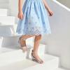 image:imageDREAM PAIRS Girls Wedge Sandals Flatform Open Toe Summer Platform Sandals Flower Wedding Party for Little KidBig KidSilver