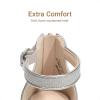 image:imageDREAM PAIRS Girls Wedge Sandals Flatform Open Toe Summer Platform Sandals Flower Wedding Party for Little KidBig KidSilver