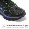 image:imageDREAM PAIRS Kids Shoes Hiking Boots Boys Girls HighTop Shoes Outdoors DuraPlay LaceUp Lightweight Hiking SneakersBlackBlueGreen