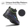 image:imageDREAM PAIRS Kids Shoes Hiking Boots Boys Girls HighTop Shoes Outdoors DuraPlay LaceUp Lightweight Hiking SneakersBlackBlueGreen