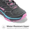 image:imageDREAM PAIRS Kids Shoes Hiking Boots Boys Girls HighTop Shoes Outdoors DuraPlay LaceUp Lightweight Hiking SneakersGrayPinkLight Blue