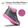 image:imageDREAM PAIRS Kids Shoes Hiking Boots Boys Girls HighTop Shoes Outdoors DuraPlay LaceUp Lightweight Hiking SneakersGrayPinkLight Blue