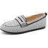 image:imageDREAM PAIRS Loafers for Women Penny Knitted Loafer Casual Comfortable Slip On Flats Work Business Walking ShoesBlackWhite