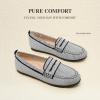 image:imageDREAM PAIRS Loafers for Women Penny Knitted Loafer Casual Comfortable Slip On Flats Work Business Walking ShoesBlackWhite
