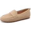 image:imageDREAM PAIRS Loafers for Women Penny Knitted Loafer Casual Comfortable Slip On Flats Work Business Walking ShoesNude