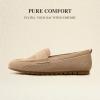 image:imageDREAM PAIRS Loafers for Women Penny Knitted Loafer Casual Comfortable Slip On Flats Work Business Walking ShoesNude
