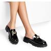 image:imageDREAM PAIRS Mules for Women Slip On Shoes Platform Thick Comfortable Womens Chunky Flat Slides Slippers LoafersBlackpat