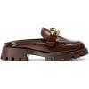 image:imageDREAM PAIRS Mules for Women Slip On Shoes Platform Thick Comfortable Womens Chunky Flat Slides Slippers LoafersBrownpat