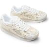 image:imageDREAM PAIRS Women Fashion Sneakers Walking Comfortable Breathable Stylish Lightweight Retro Classisc Casual Lace Up Sportstyle SneakerWhite