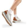 image:imageDREAM PAIRS Women Fashion Sneakers Walking Tennis Sports Athletic Comfortable Lightweight Running Lace Up Classic Casual SneakerWhiteOrange