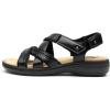 image:imageDREAM PAIRS Womens Arch Support Sandals Comfortable Open Toe Dress Flats Walking Sandals For SummerBlack