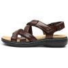 image:imageDREAM PAIRS Womens Arch Support Sandals Comfortable Open Toe Dress Flats Walking Sandals For SummerBrown
