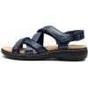 image:imageDREAM PAIRS Womens Arch Support Sandals Comfortable Open Toe Dress Flats Walking Sandals For SummerNavy