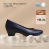 image:imageDREAM PAIRS Womens Chunky Closed Toe Dress Low Block Heels Comfortable Slip On Work Pumps Wedding Casual ShoesNavy