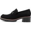 image:imageDREAM PAIRS Womens Chunky Loafers Platform Comfortable SlipOn Dressy Business Casual ShoesAll Black
