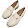 image:imageDREAM PAIRS Womens Chunky Loafers Platform Comfortable SlipOn Dressy Business Casual ShoesBeigepu