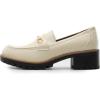 image:imageDREAM PAIRS Womens Chunky Loafers Platform Comfortable SlipOn Dressy Business Casual ShoesBeigepu
