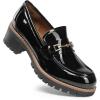 image:imageDREAM PAIRS Womens Chunky Loafers Platform Comfortable SlipOn Dressy Business Casual ShoesBlackpat