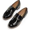 image:imageDREAM PAIRS Womens Chunky Loafers Platform Comfortable SlipOn Dressy Business Casual ShoesBlackpat