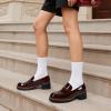 image:imageDREAM PAIRS Womens Chunky Loafers Platform Comfortable SlipOn Dressy Business Casual ShoesBurgundypat