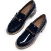 image:imageDREAM PAIRS Womens Chunky Loafers Platform Comfortable SlipOn Dressy Business Casual ShoesNavy