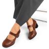 image:imageDREAM PAIRS Womens Chunky Low Block Closed Toe Heels Mary Janes Pumps Comfortable Round Toe Dress Work Wedding ShoesTanpu