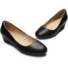image:imageDREAM PAIRS Womens Debbie Mid Wedge Heel Pump ShoesBlackPu