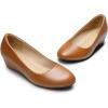 image:imageDREAM PAIRS Womens Debbie Mid Wedge Heel Pump ShoesTanPu
