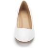 image:imageDREAM PAIRS Womens Debbie Mid Wedge Heel Pump ShoesWhitePu
