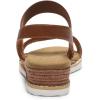 image:imageDREAM PAIRS Womens Espadrilles Ankle Stretch Elastic Strap Open Toe Comfortable Wedges Flats Spring Dressy Sandals Shoes 2026 for WomenBrown