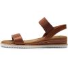 image:imageDREAM PAIRS Womens Espadrilles Ankle Stretch Elastic Strap Open Toe Comfortable Wedges Flats Spring Dressy Sandals Shoes 2026 for WomenBrown