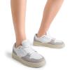 image:imageDREAM PAIRS Womens Fashion Walking Skateboard Court Sneakers Comfortable Low Top Lace Up Non Slip Retro Vintage Casual Classic Athletic ShoesWhiteGrey