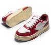 image:imageDREAM PAIRS Womens Fashion Walking Skateboard Court Sneakers Comfortable Low Top Lace Up Non Slip Retro Vintage Casual Classic Athletic ShoesWhiteRed