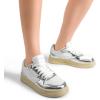 image:imageDREAM PAIRS Womens Fashion Walking Skateboard Court Sneakers Comfortable Low Top Lace Up Non Slip Retro Vintage Casual Classic Athletic ShoesWhiteSilver