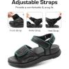 image:imageDREAM PAIRS Womens Hiking Sandals Arch Support Platform Orthopedic Sandals Comfortable Open Toe Walking Summer Shoes Lightweight Outdoor Athletic Sport Water SandalsBlack