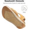 image:imageDREAM PAIRS Womens Hiking Sandals Arch Support Platform Orthopedic Sandals Comfortable Open Toe Walking Summer Shoes Lightweight Outdoor Athletic Sport Water SandalsBrown