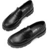 image:imageDREAM PAIRS Womens Loafers Lug Sole Slip On Platform Chunky Penny Loafers for Women Dressy and Work Business Casual Shoes for WomenBlackpu