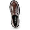 image:imageDREAM PAIRS Womens Loafers Lug Sole Slip On Platform Chunky Penny Loafers for Women Dressy and Work Business Casual Shoes for WomenBrownpat