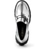 image:imageDREAM PAIRS Womens Loafers Lug Sole Slip On Platform Chunky Penny Loafers for Women Dressy and Work Business Casual Shoes for WomenSilverpat