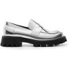image:imageDREAM PAIRS Womens Loafers Lug Sole Slip On Platform Chunky Penny Loafers for Women Dressy and Work Business Casual Shoes for WomenSilverpat