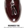 image:imageDREAM PAIRS Womens Loafers Slip On Platform Chunky Penny Heeled Lug Sole Loafers for Women Dressy and Work Business Casual Shoes for WomenBurgundypat